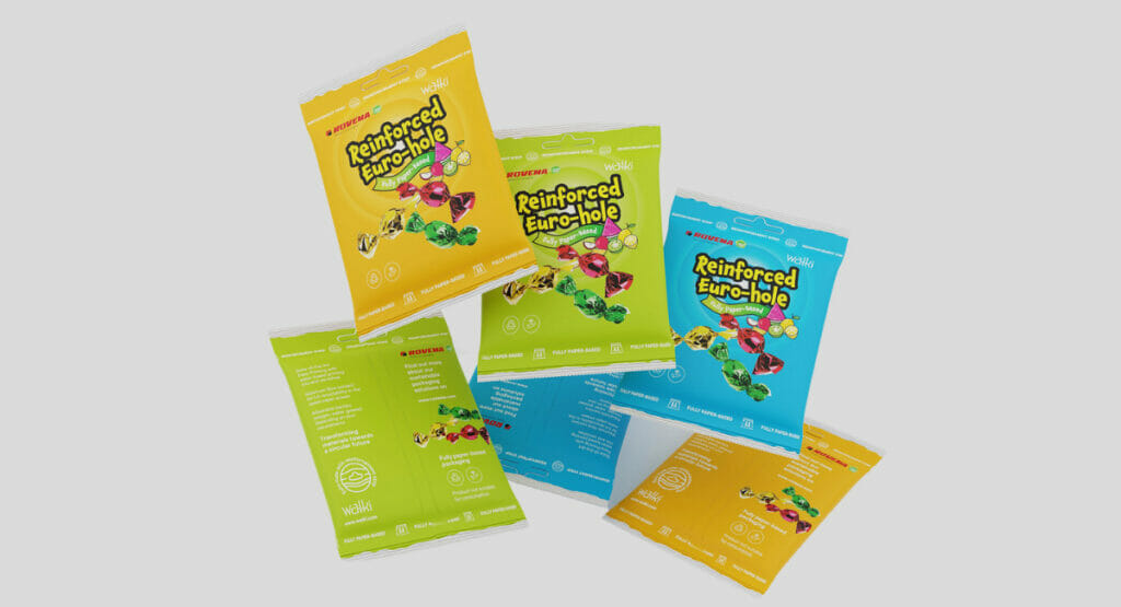 Das neue Euro-Loch von Walki und Rovema nutzt Papier.