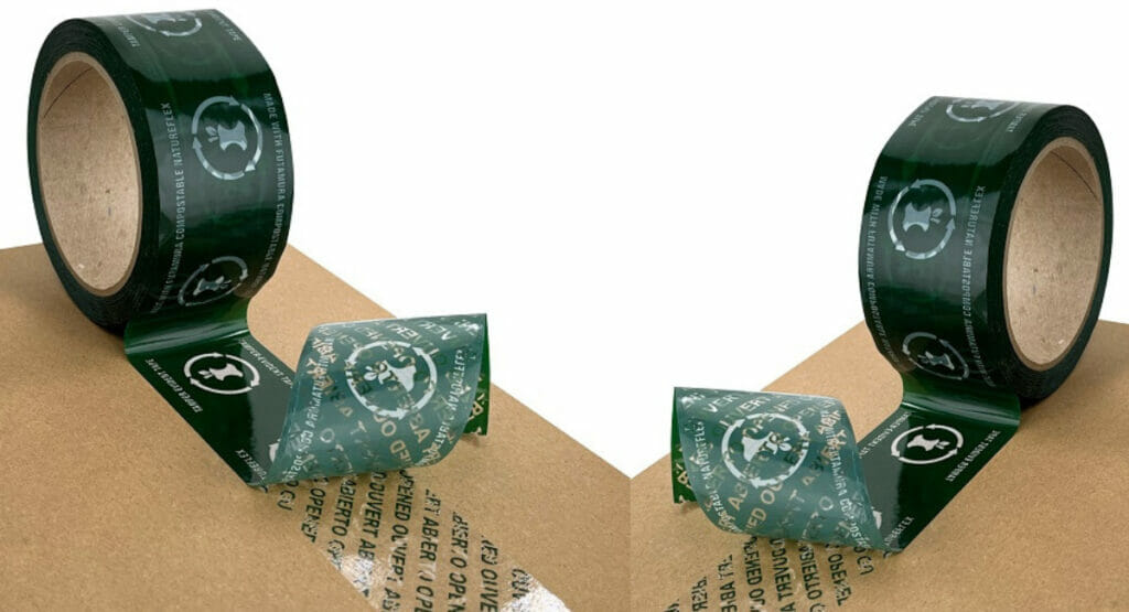 The new adhesive tape offers tamper protection and indicates when a product has been opened
