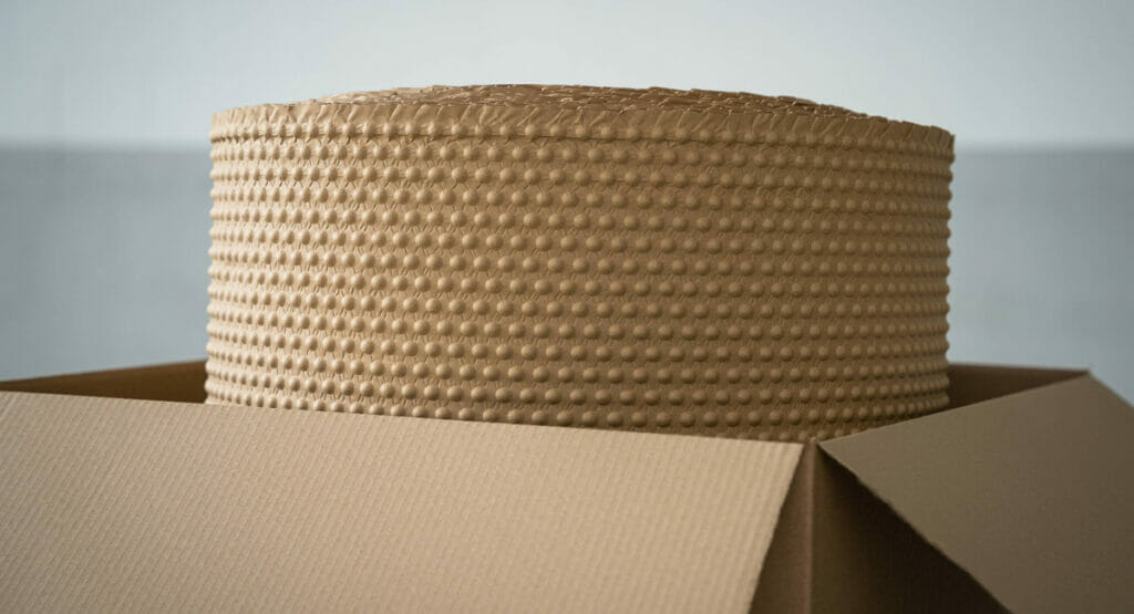 PapairWrap ist die Luftpolsterfolie aus 100 Prozent Papier von papair, ohne Kunst- und Klebstoffe.