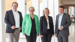 v.l.n.r.: Dr. Frank P. Meltzer, Prof. Dr. Helga Zollner-Croll, Petra Hanke, Carsten Melchert