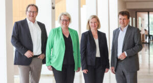 v.l.n.r.: Dr. Frank P. Meltzer, Prof. Dr. Helga Zollner-Croll, Petra Hanke, Carsten Melchert