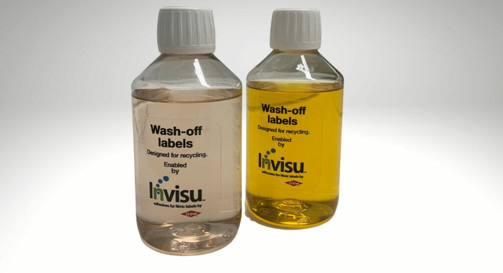 The wash-off label adhesive is suitable for PET bottles and film labels