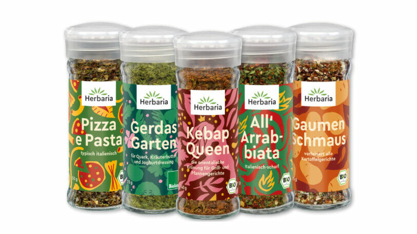 Herbaria Biogewürze in Glasverpackung