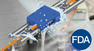 Die Design Studie von igus ermöglicht eine schnelle Reinigung ohne Umrüstung für einen spülbaren Polymer-Linearschlitten.