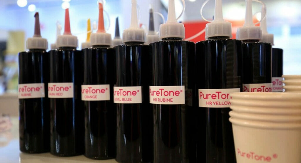 Die Farben von PureTone ermöglichen einen besseren Druck von zum Beispiel Etiketten