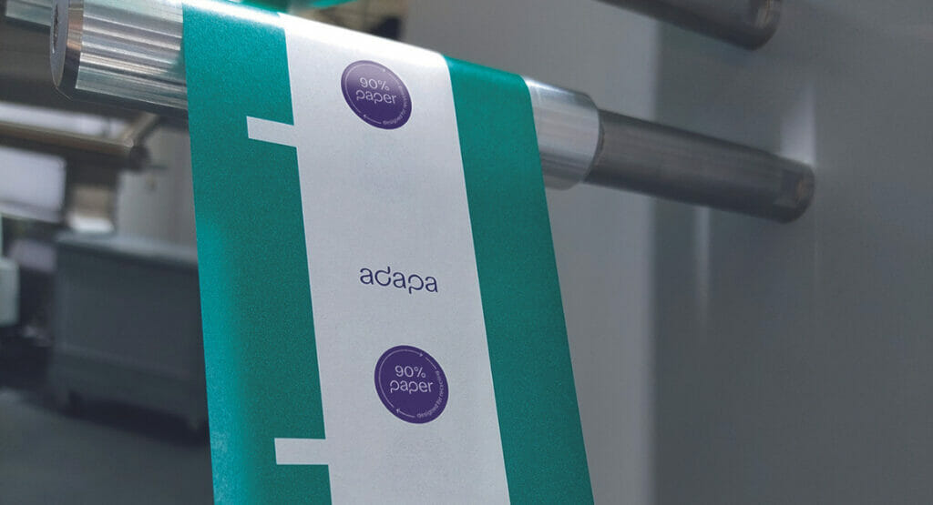 Auf etablierten Linien und Hochgeschwindigkeitsverpackungsmaschinen läft adapa's Paper Twister(re).