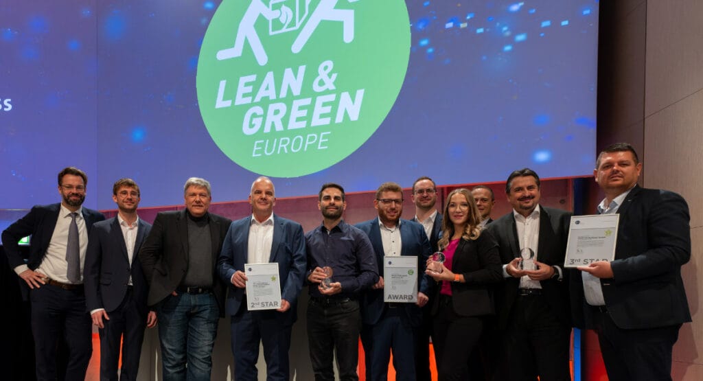 The winners of the Lean and Green Award.