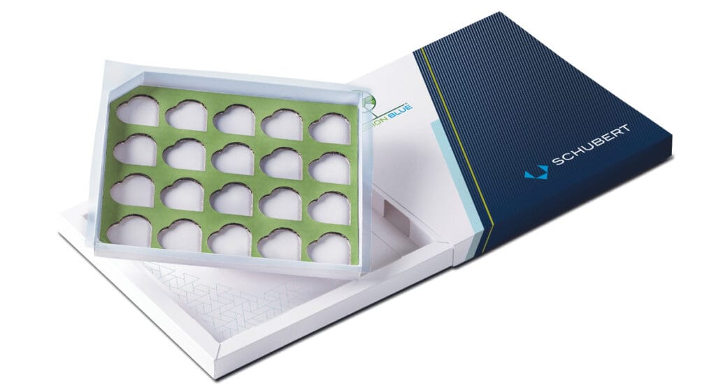 Die Experten von Packaging Perspectives zeigen eine Karton-Monofolie-Hybridlösung ohne Leim.