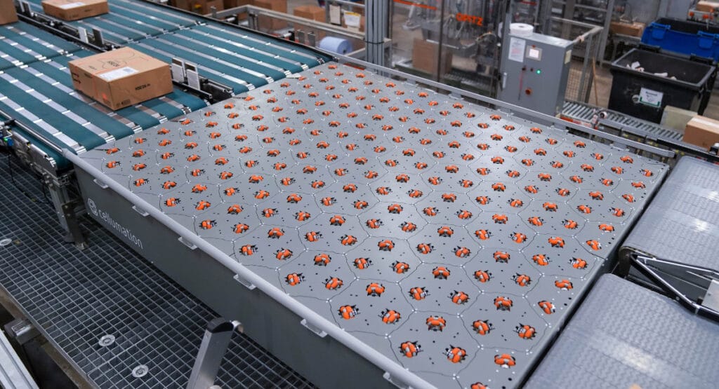 The cv.Crossdock sorting solution from cellumation will be on show at LogiMAT 2024.