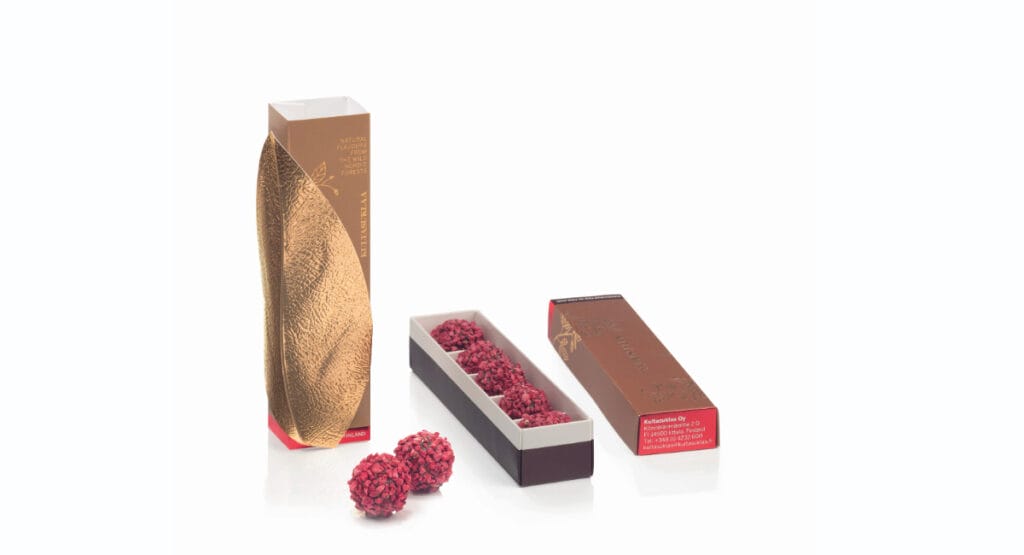 Kultasuklaa produces artisan chocolate products of premium quality.