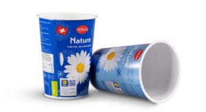 Forster is now using self-separating cardboard-plastic combinations for its 500-gram natural yoghurts under the Milbona brand.