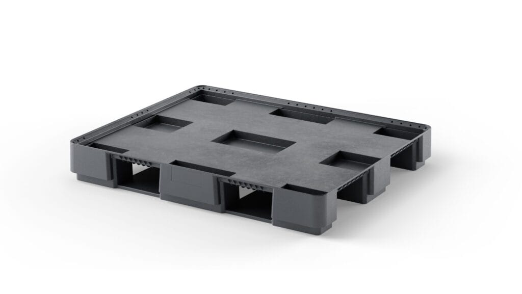 Die BigBag S5 ist eine Kunststoffpalette für den sicheren Transport von Big-Bags.