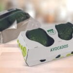 STI Group faserbasierten Klappdeckelverpackungen aus Wellpappe für Avocados