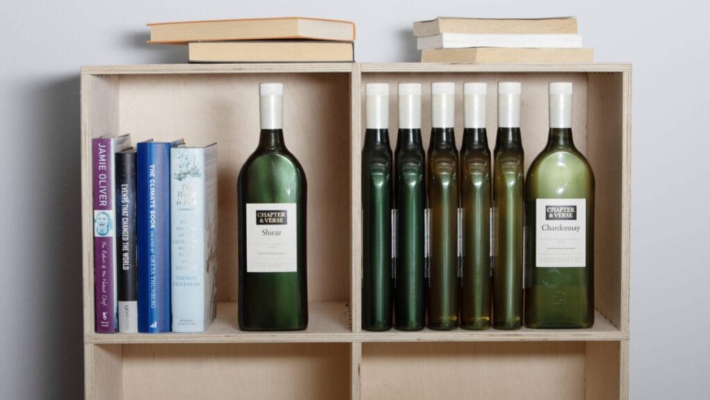 Aldi flat wine bottles made from rPET