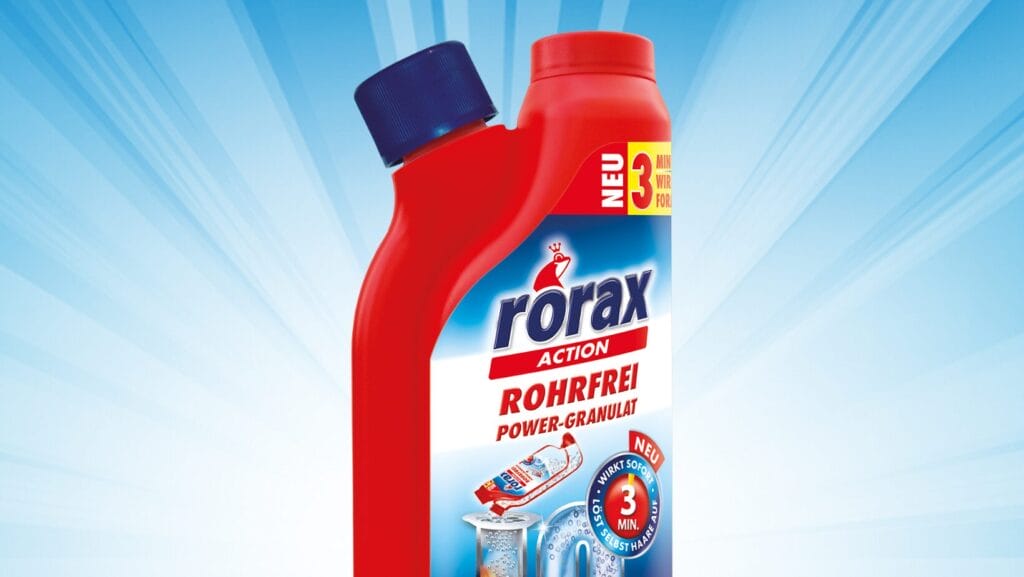 Werner & Mertz rotes Rezyklat, rote rHDPE-Flakes.