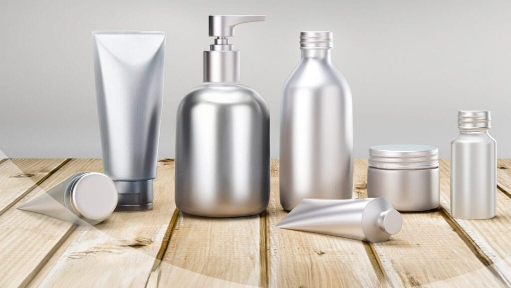 Die Silber- und Metallic-Masterbatches will Lifocolor ermöglichen ein recyclingorientiertes Design von Kosmetikverpackungen, denn sie sollen per Nahinfrarot (NIR) in der Sortieranlage korrekt erkannt werden können. (Bild: Lifocolor)