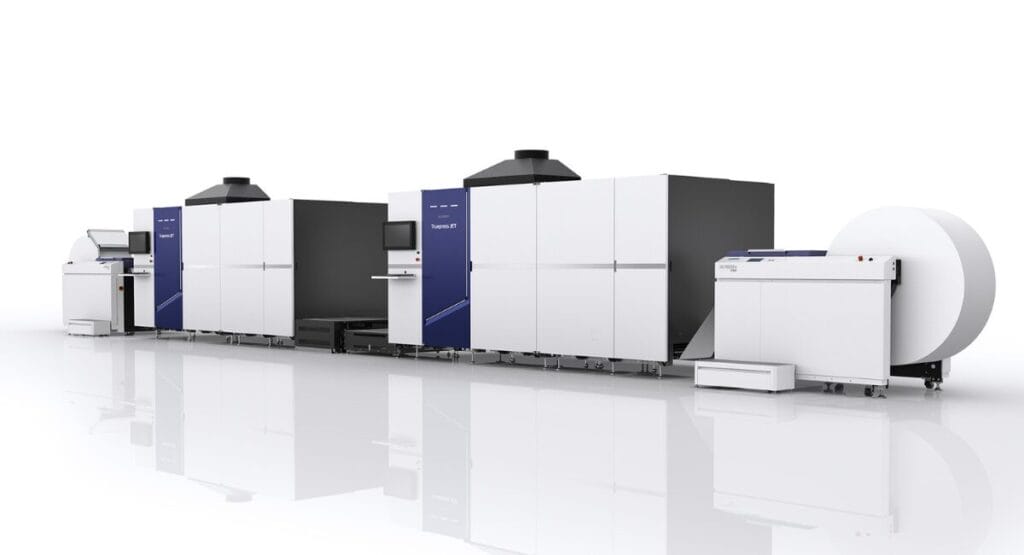 Große industrielle Druckmaschine