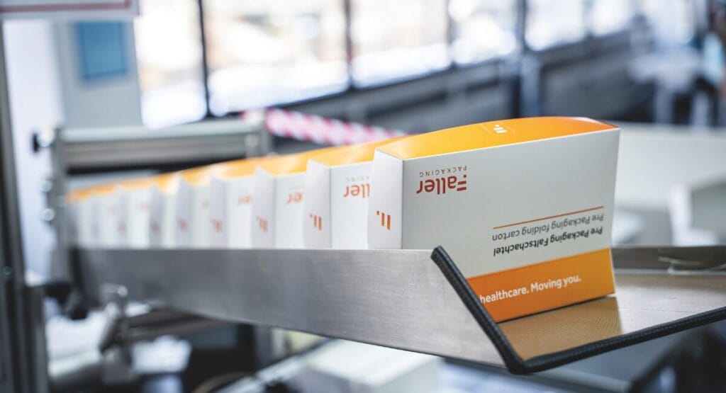 Mit dem PrePackaging Service unterstützt Faller Packaging seine Kunden bei der Verpackung neuer Pharmazeutika.