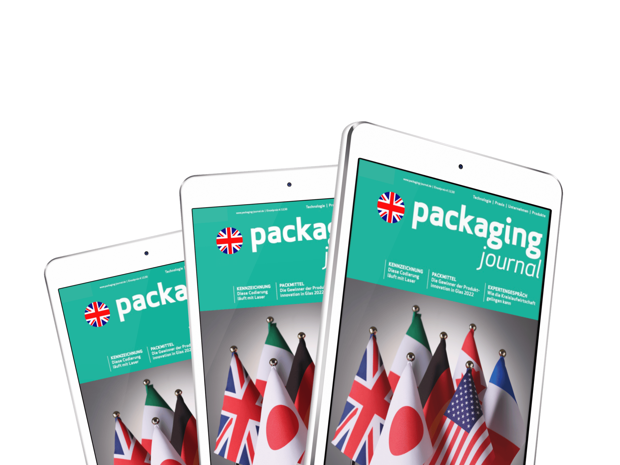 packaging journal English edition as e-paper on tablets